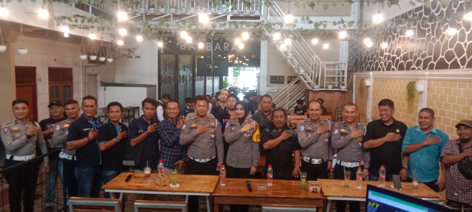Kasat Lantas Polres Asahan Jalin silaturahmi dengan Media Online dan Cetak