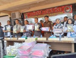 4 Kurir Narkoba jaringan Malaysia -Indonesia di ringkus Satnarkoba Polres Asahan