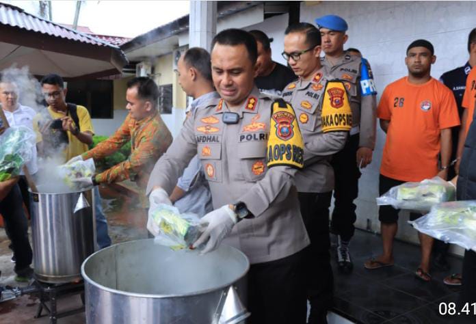 Sebanyak 38 Kg Sabu sabu di Musnahkan Polres Asahan