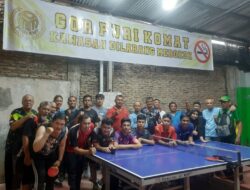 Atlet Tenis Meja Puri Komat dan PTMSI Langsa Gelar Laga Pesahabatan