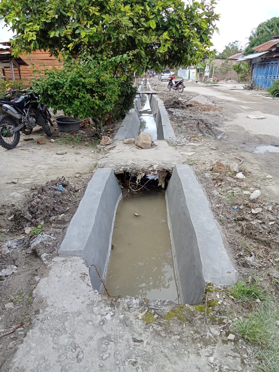 CV AWAI NA Pemenang Tender Proyek Pembangunan Drainase Dari Kantor Camat Sei Dadap menuju Tali Air menjadi Sorotan