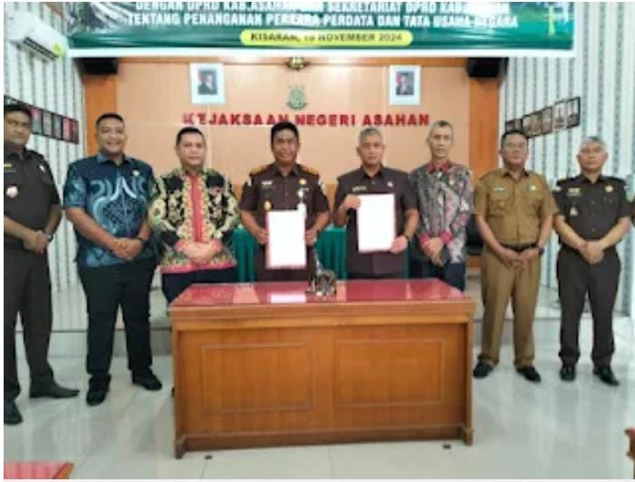 Kejari Asahan bersama DPRD melakukan Memorandum of Understanding