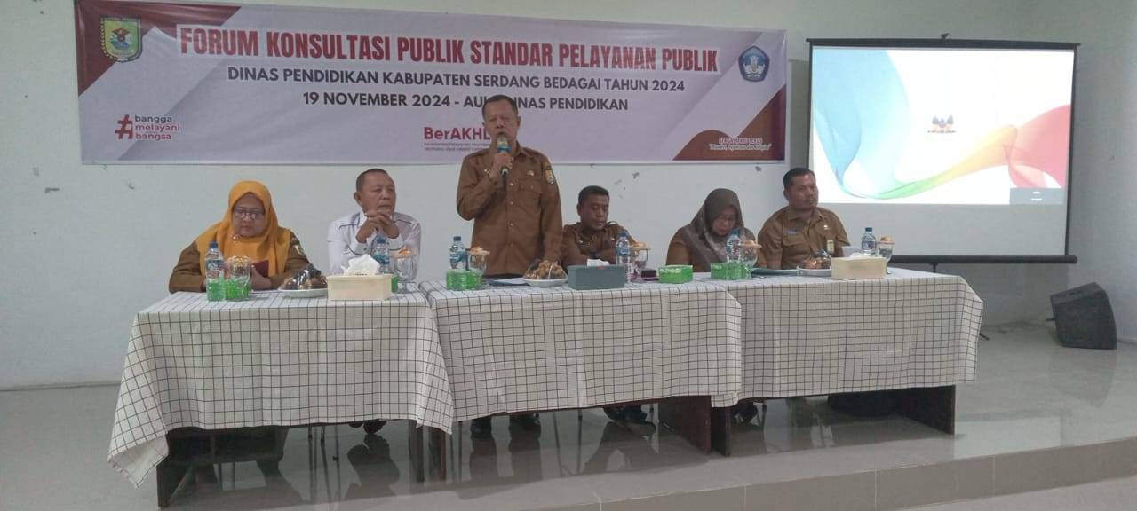 Dinas Pendidikan Sergai Gelar Forum Konsultasi Publik untuk Tingkatkan Kualitas Layanan Pendidikan