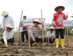 Polres Sergai Launching Gugus Tugas Polri: Dorong Ketahanan Pangan ,Program 100 Hari Presiden