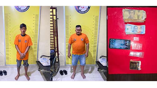 2 Pria diringkus Sat Narkoba Polres Asahan