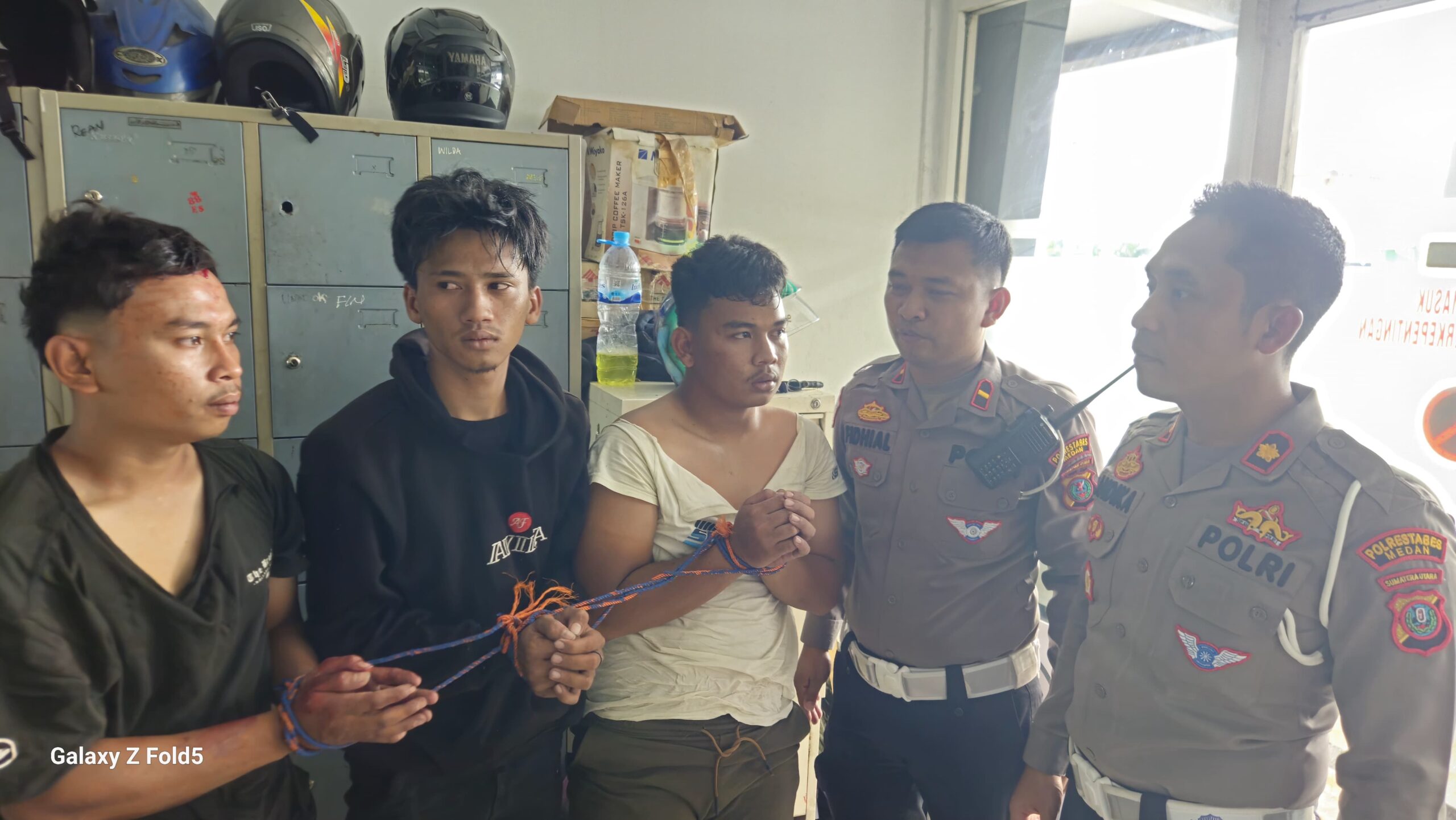 Aksi Heroik Personel Satlantas Polrestabes Medan Tangkap Maling Sepeda Motor di Tengah Jalan Raya