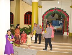 Wakapolres Sapa Jemaat di Perbaungan, Pastikan Ibadah Natal Berjalan Lancar