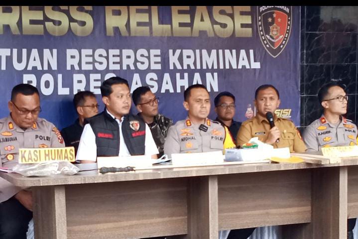 Enam Orang Siswa SLTP tergabung Gemot lagi beraksi membawa Sajam di Asahan di Amankan Polisi