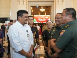 Bobby Nasution Dampingi Kasad Maruli S Hadiri Perayaan Natal Wilayah Kodam I Bukit Barisan