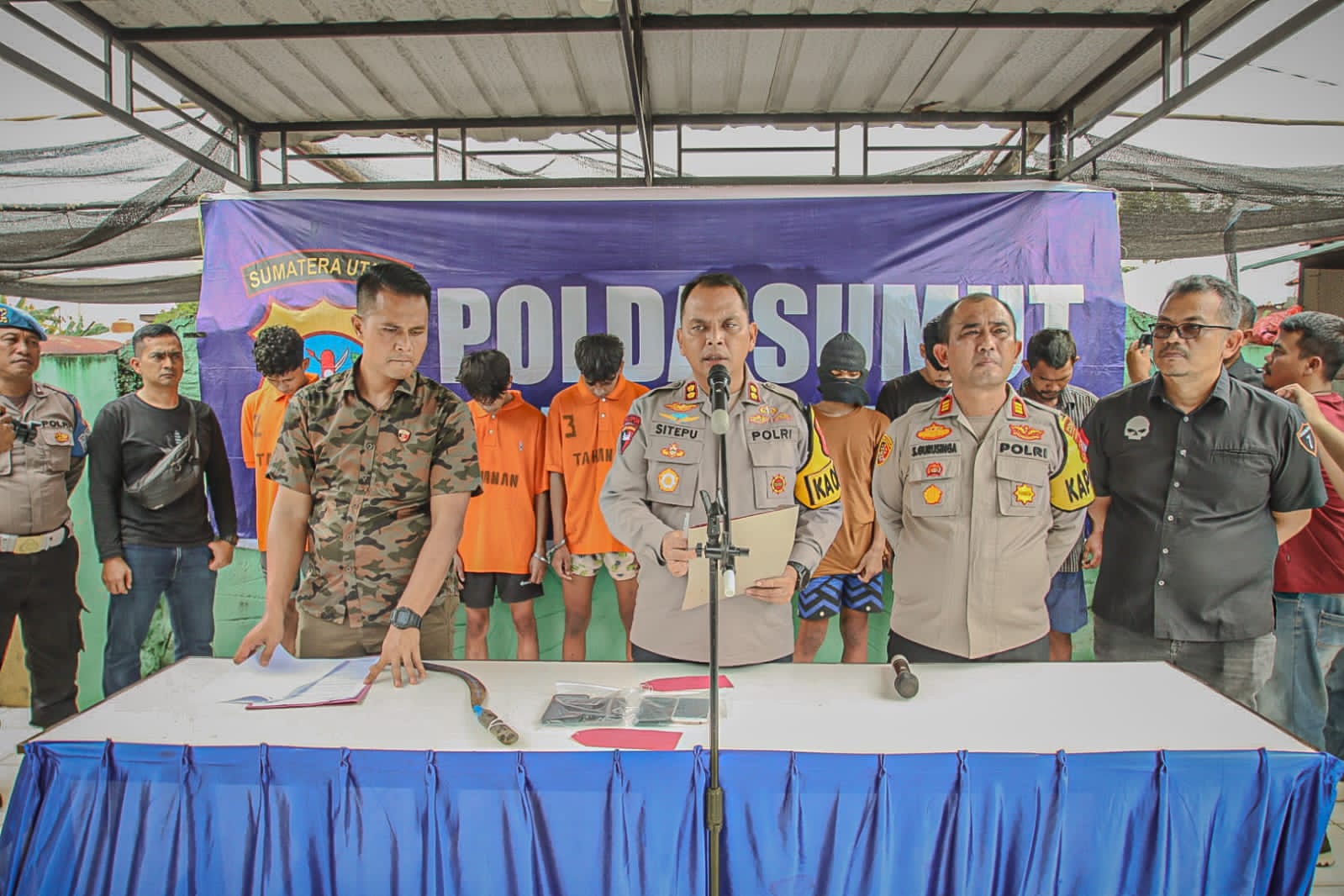 Polres Sergai Ringkus Komplotan Begal Sadis, Dua Pelaku Ditangkap saat Patroli