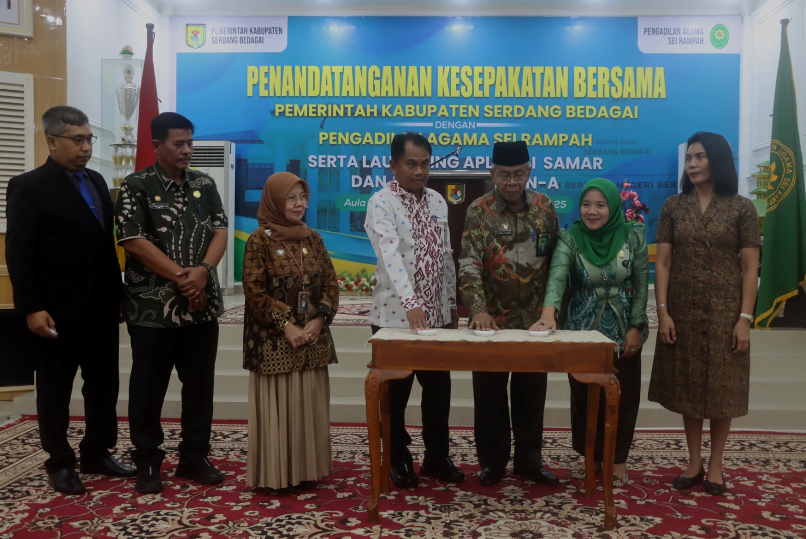 Permudah Warga! Pemkab Sergai dan PA Sei Rampah Rilis Aplikasi Pelayanan Hukum