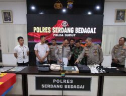Polres Sergai Gelar Press Release Kasus Pencurian dengan Pemberatan, Dua Pelaku Diringkus