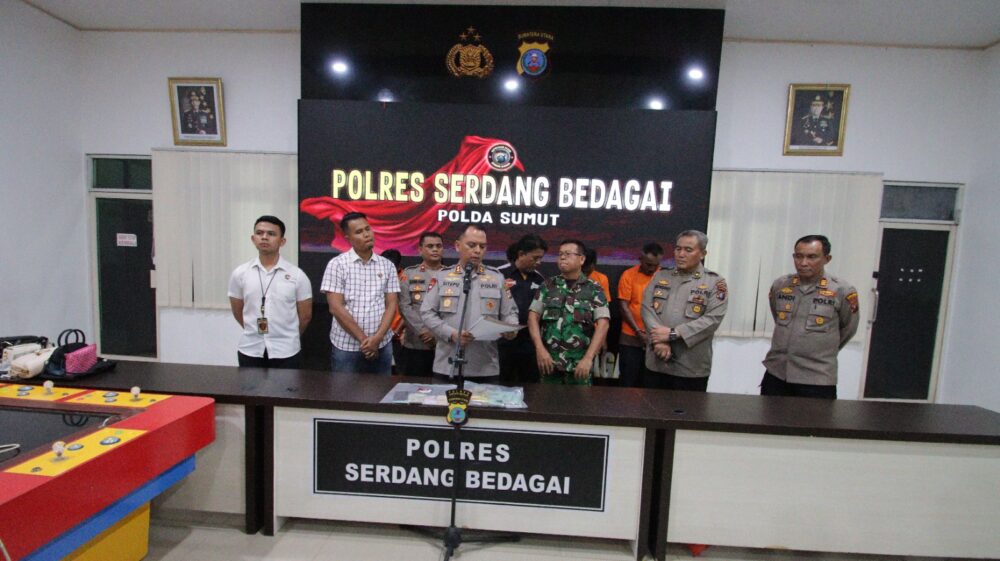 Polres Sergai Gerebek Perjudian Togel dan Tembak Ikan, Tiga Tersangka Diamankan