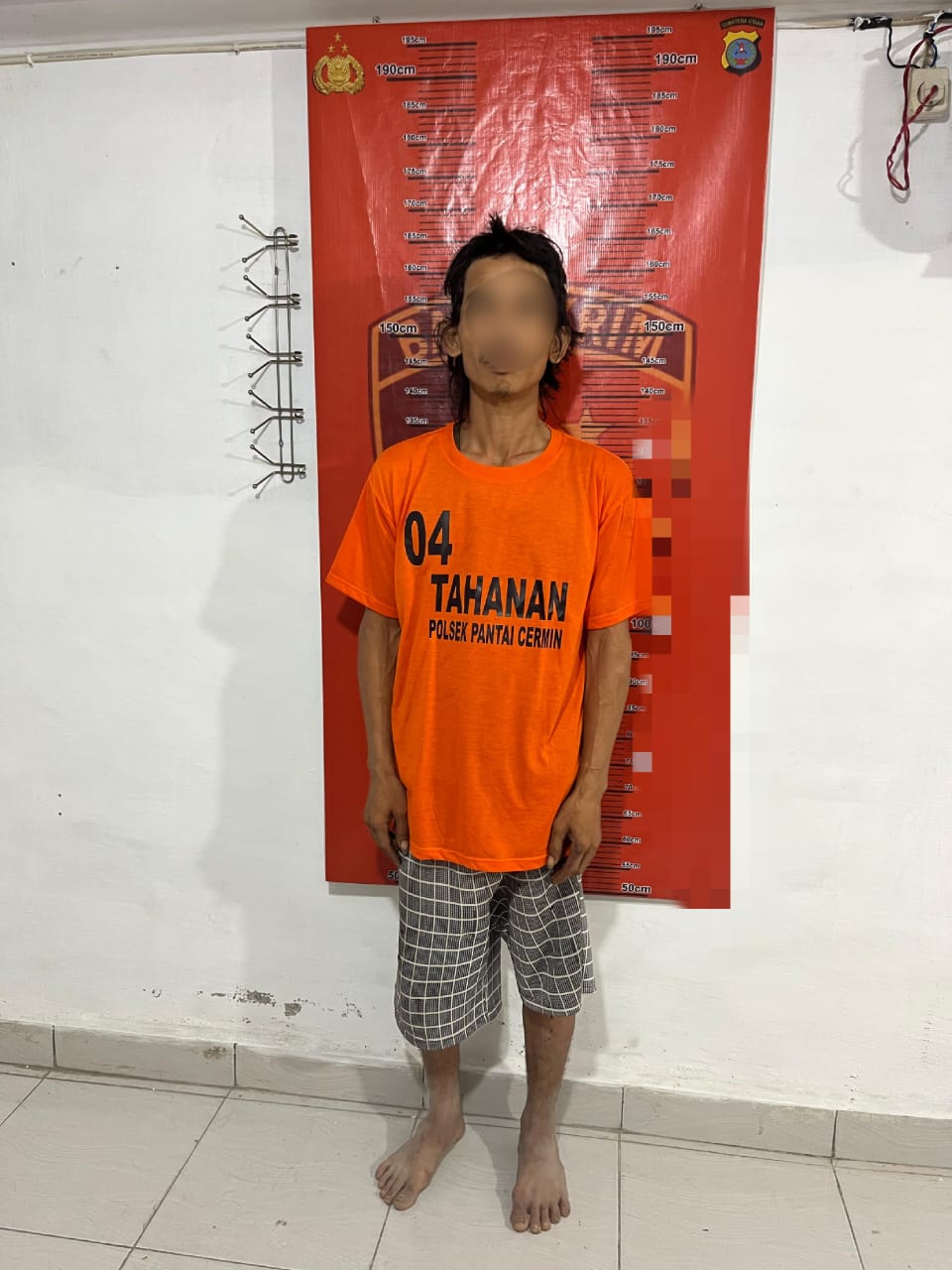 Polsek Pantai Cermin Berhasil Tangkap Pelaku Pencurian Pintu Besi Kandang Babi