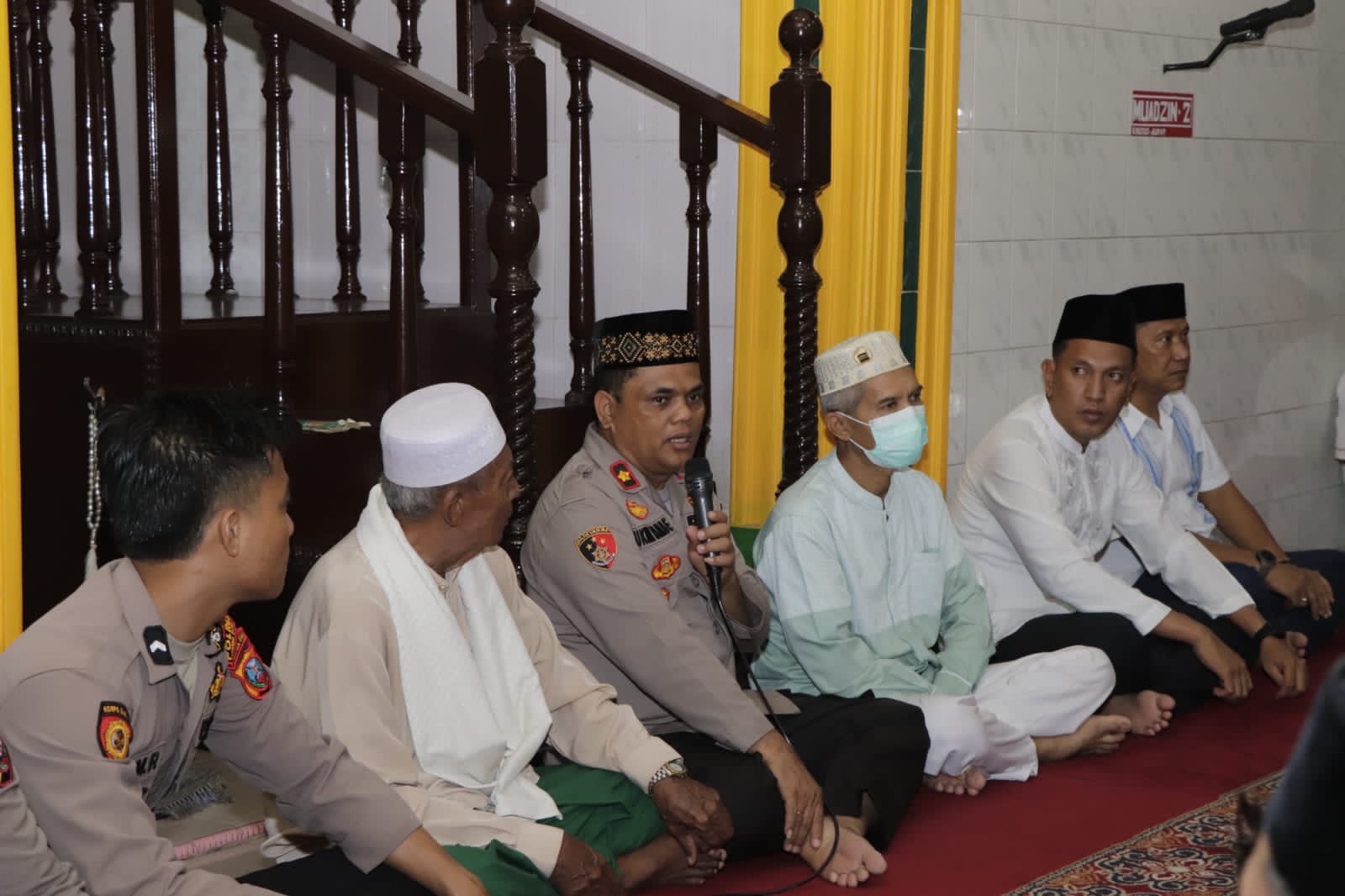 Polres Sergai Gelar Safari Subuh Ramadhan di Masjid At-Thoyyibah, Ajak Warga Jaga Kamtibmas
