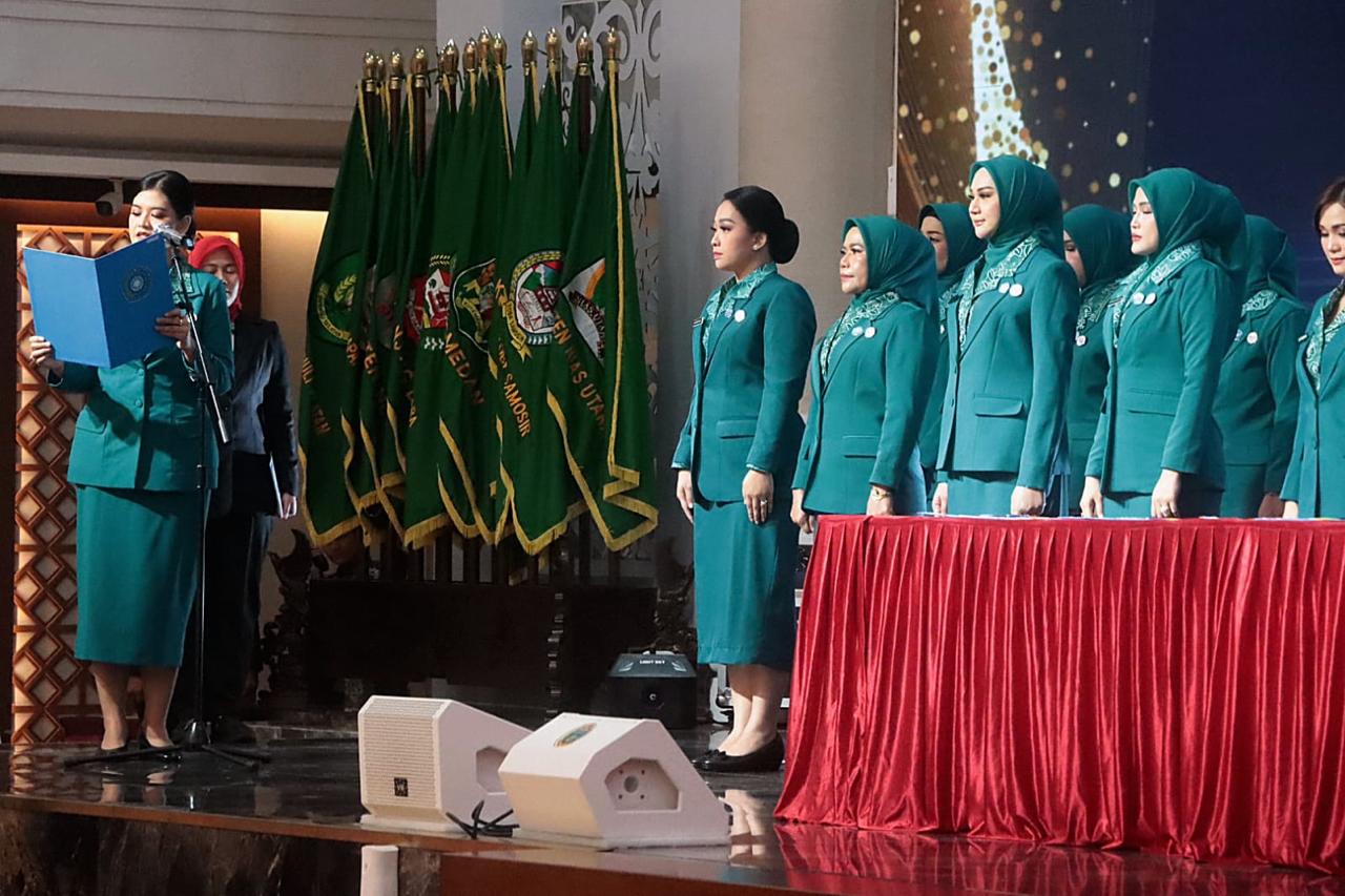 Ny. Rosmaida Darma Wijaya Resmi Dilantik sebagai Ketua TP-PKK Sergai 2025–2030