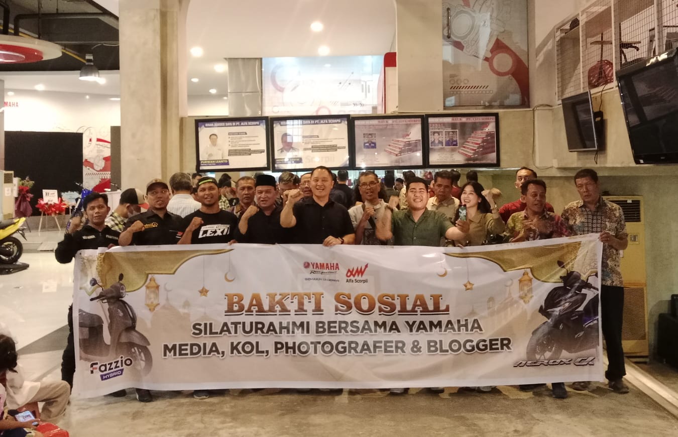 Alfa Scorpi dan Jurnalis Gelar Silaturahmi Sekaligus Bedah Fitur Yamaha Aerox Alpha