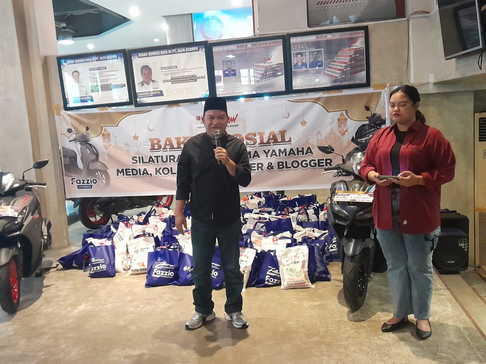 Alfa Scorpi dan Jurnalis Gelar Silaturahmi Sekaligus Bedah Fitur Yamaha Aerox Alpha