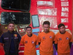 Tiga Pengedar Narkotika jenis sabu di ciduk Polsek Perapat Janji