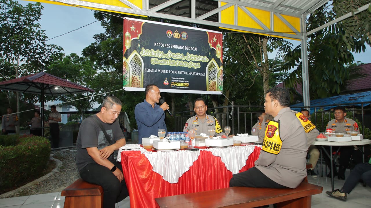 Jelang Lebaran, Kapolres Sergai Gelar Buka Puasa Bersama Jurnalis untuk Pererat Silaturahmi
