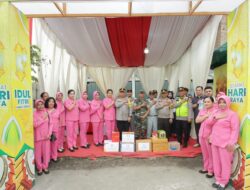 Kapolres Sergai dan Ketua Bhayangkari Tinjau Pos Pengamanan dan Pelayanan, Pastikan Kenyamanan Pemudik