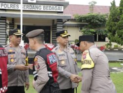 Kapolres Sergai Pimpin Apel Pagi dan Gelar Silaturahmi Bersama Anggota