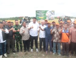 Presiden Prabowo Pimpin Panen Raya Nasional, Gubernur Sumut dan Bupati Sergai Tegaskan Komitmen Swasembada Pangan