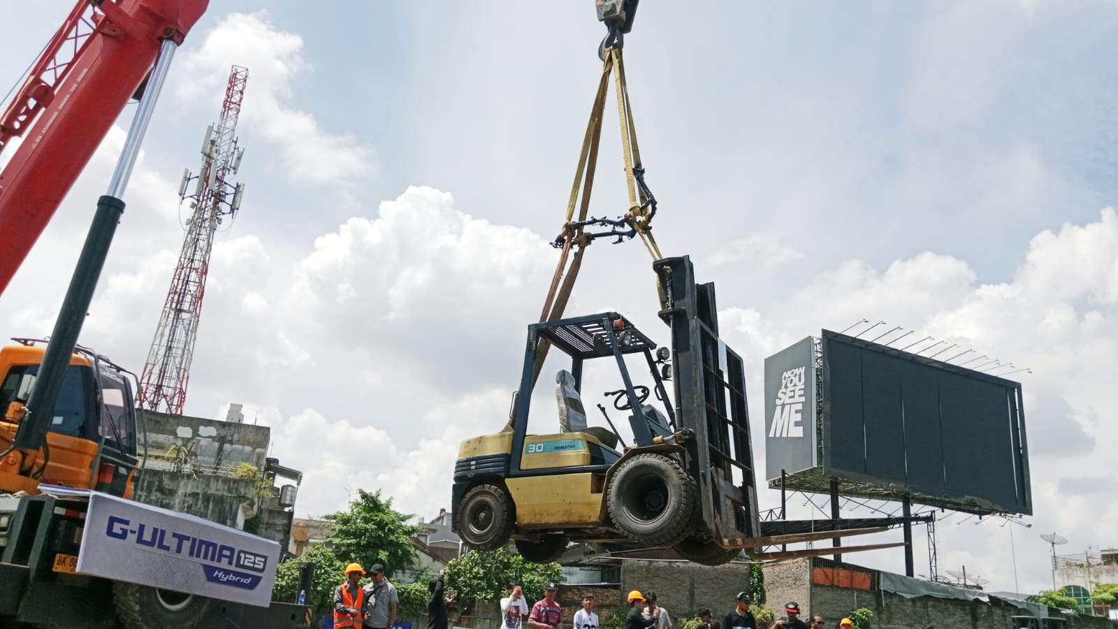 Spektakuler, Rangka Yamaha G-Ultima Sanggup Angkat Beban 5 Ton