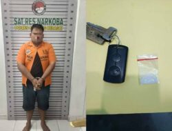 Heboh! Motor Masuk Parit, Polres Sergai Amankan Tersangka Pemilik Sabu
