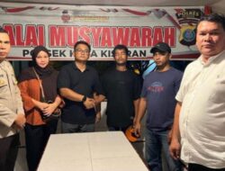 Polsek Kota Jajaran Polres Asahan Mediasikan Petugas Parkir sempat Viral