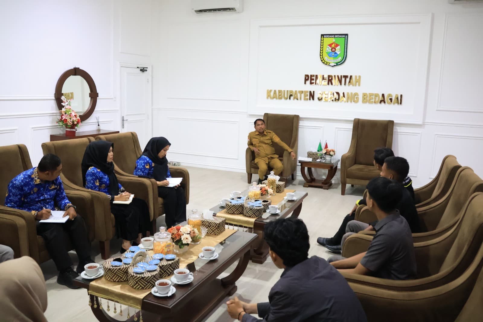 Tiga Organisasi Temui Bupati Sergai, Bahas Sinergi Keamanan, Demokrasi, dan Pendidikan Pemuda