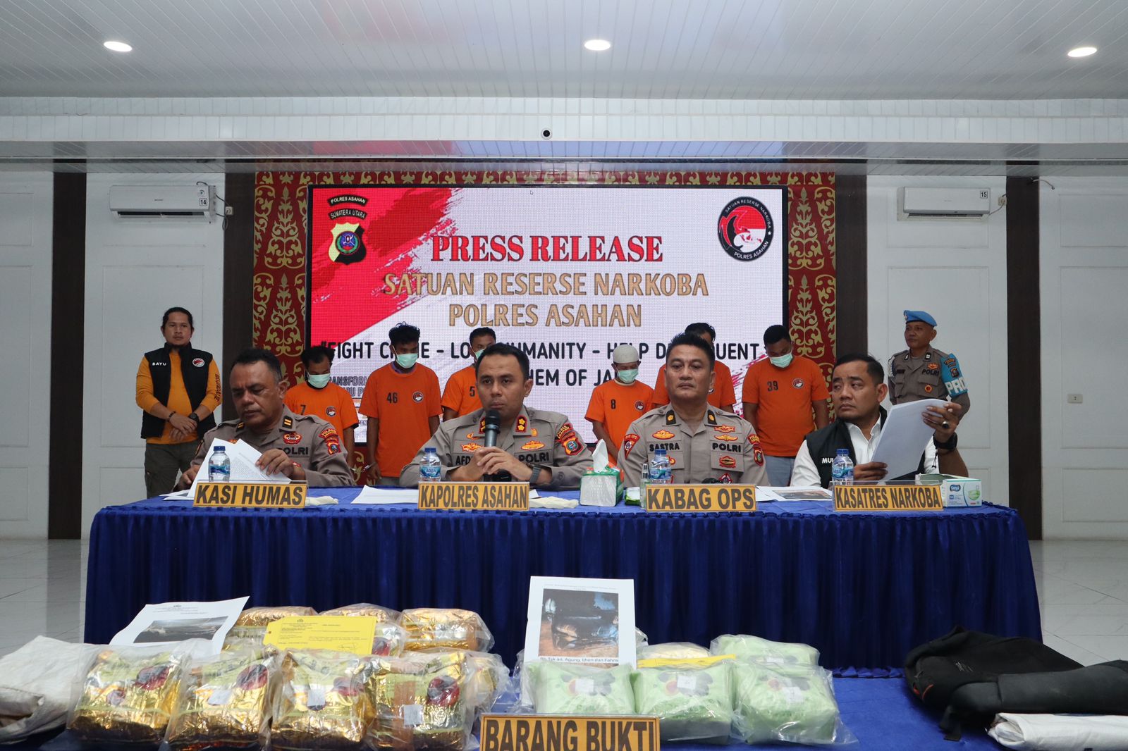 SatresNarkoba Polres Asahan Kembali lagi Gagalkan Peredaran Sabu seberat 30Kg dari dua lokasi berbeda