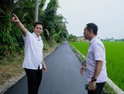Tinjau Jalan di Dolok dan Tebing, Wabup Adlin: Anggaran Difokuskan untuk Infrastruktur