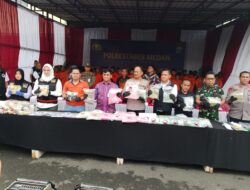 Ungkap Jaringan Malaysia dan Operasi Antik Toba 2025, Polrestabes Medan Musnahkan Sabu 20.275,57 Gram dan Inex 85.775 Butir