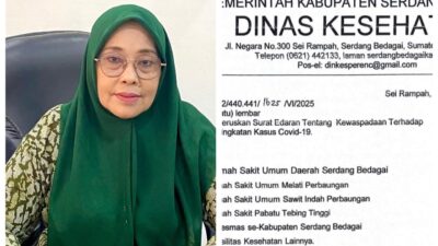 Merespon Edaran Kemenkes, Dinkes Sergai Tingkatkan Kewaspadaan Covid-19