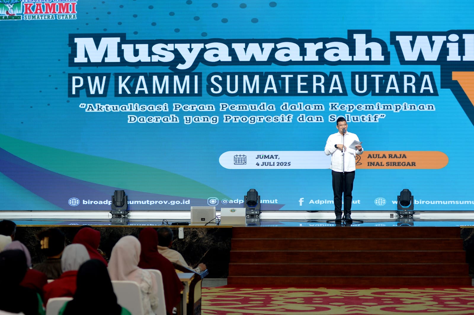 Buka Muswil PW KAMMI Sumut, Bobby Nasution Minta Mahasiswa Tetap Jaga Cita-cita Indonesia Merdeka