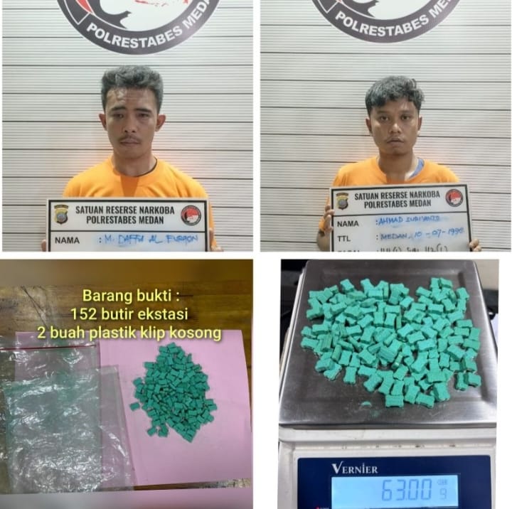 Pengedar Inex di Deli Tua Diringkus, Polisi Sita 152 Pil Ekstasi