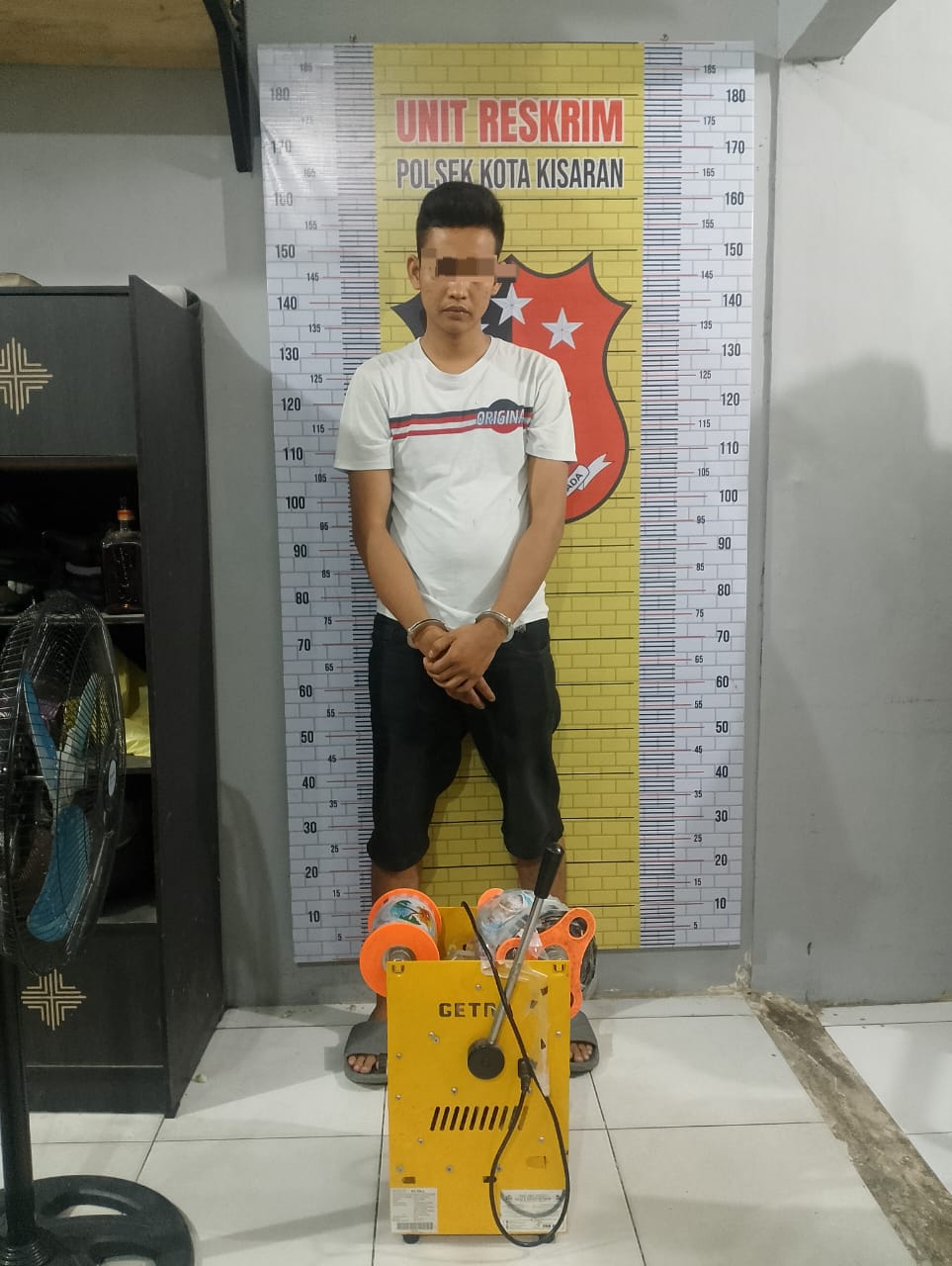 Unit Reskrim Polsek Kota Kisaran ciduk maling mesin pres jus