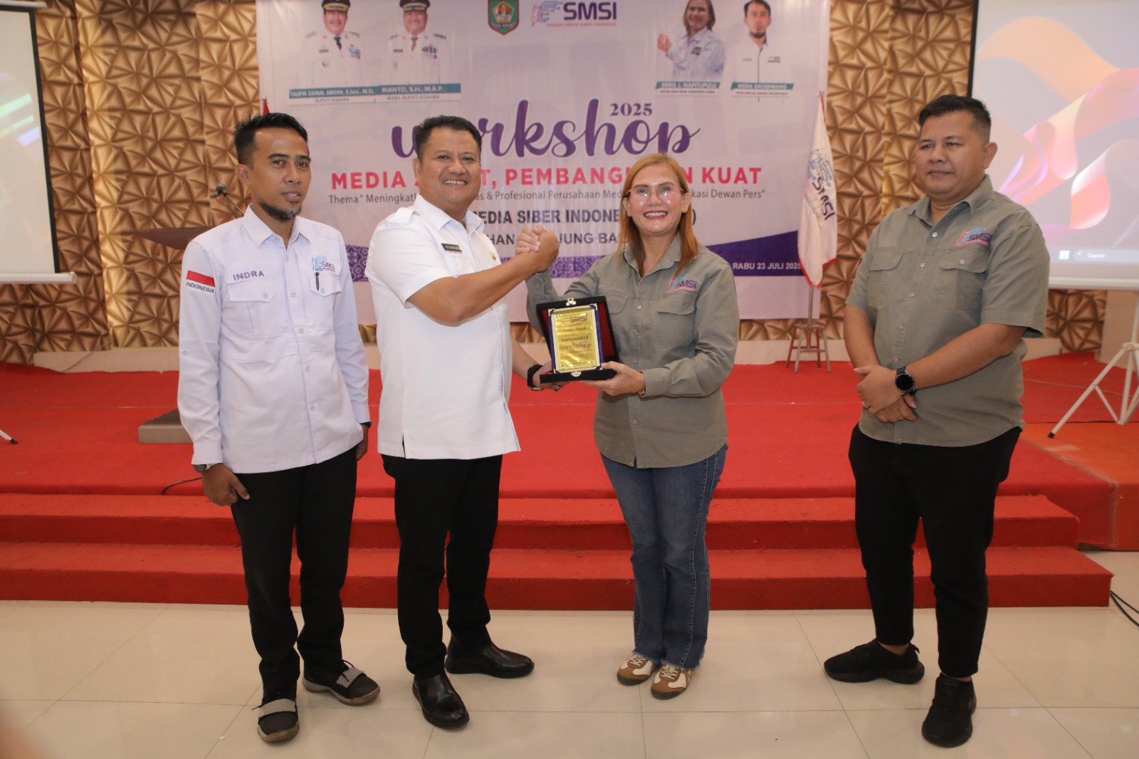 Wakil Bupati Asahan Apresiasi SMSI, Dukung Terwujudnya Media Sehat dan Profesional