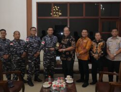 Danlanal TBA Audiensi dengan Bupati Asahan