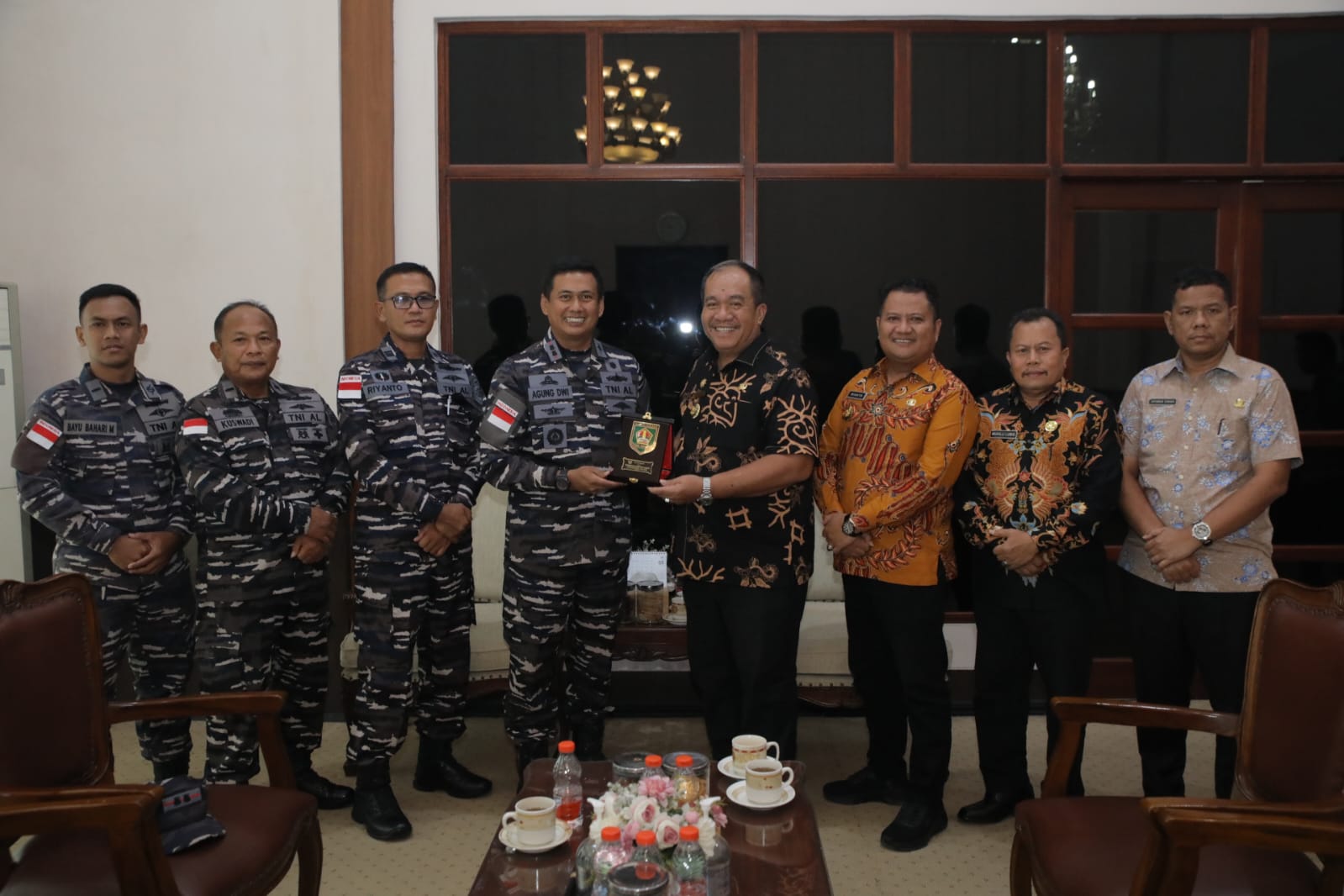 Danlanal TBA Audiensi dengan Bupati Asahan