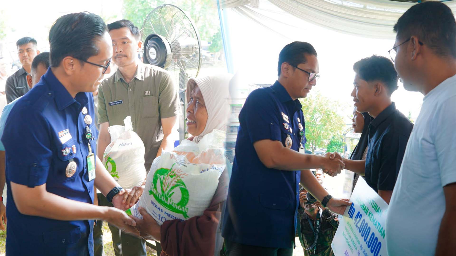 Rico Waas Salurkan Bantuan Beras pada 500 Keluarga di Medan Utara,1.000 Asuransi Nelayan BPJS Ketenagakerjaan