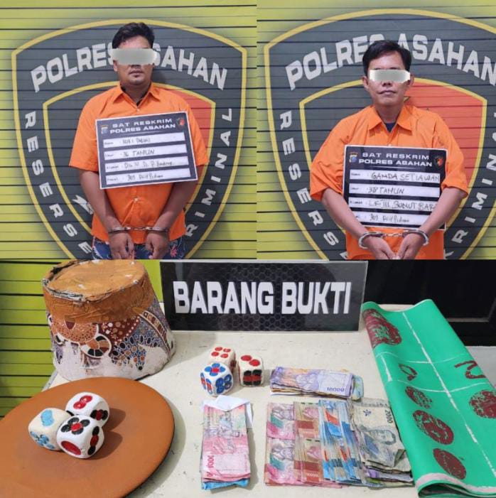 Unit Jatanras Polres Asahan Amankan Dua Pelaku Bandar Kopyok di Asahan