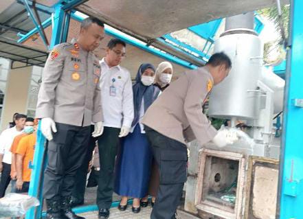 33 Kg Sabu, 6 Orang Tersangka Meringkuk di Polres Asahan dan Barang Bukti dimusnahkan