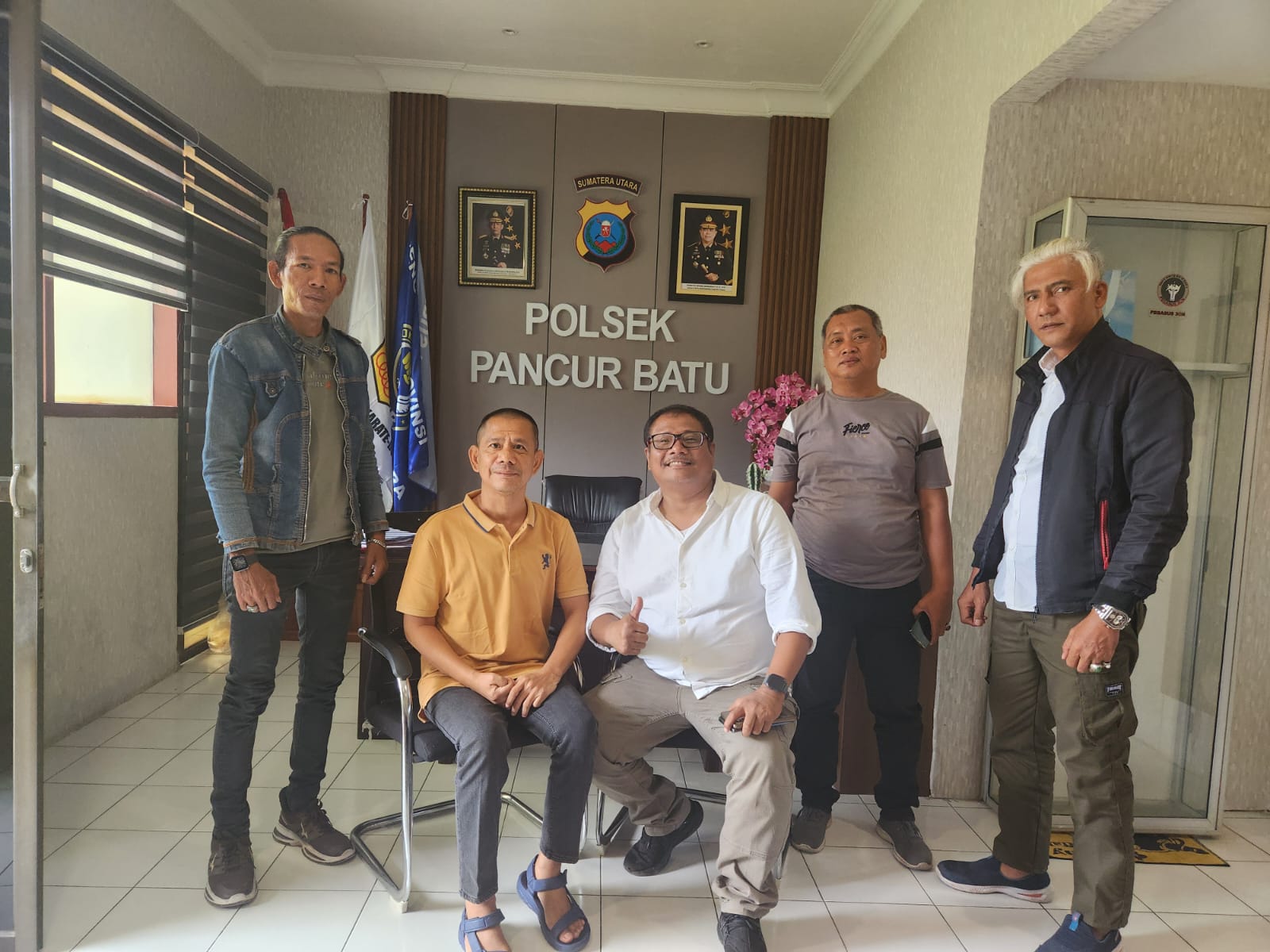 Ketua Pewarta Kunjungi Polsek Pancurbatu, Ada Apa.?