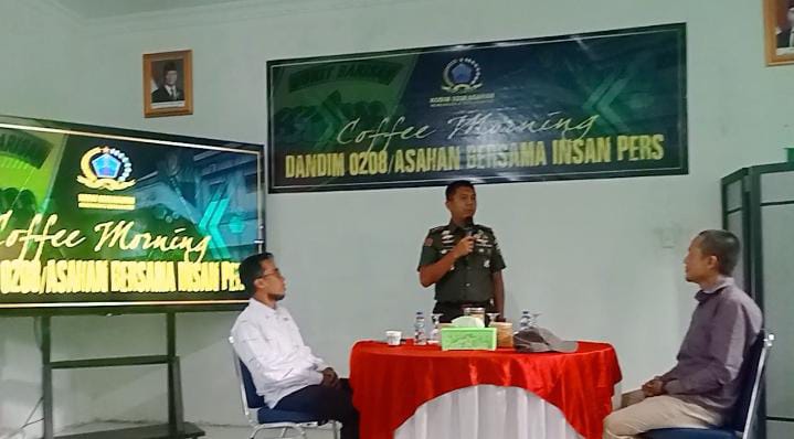 Dandim Asahan Gelar Coffe Morning kepada Insan Pers se-Kabupaten Asahan