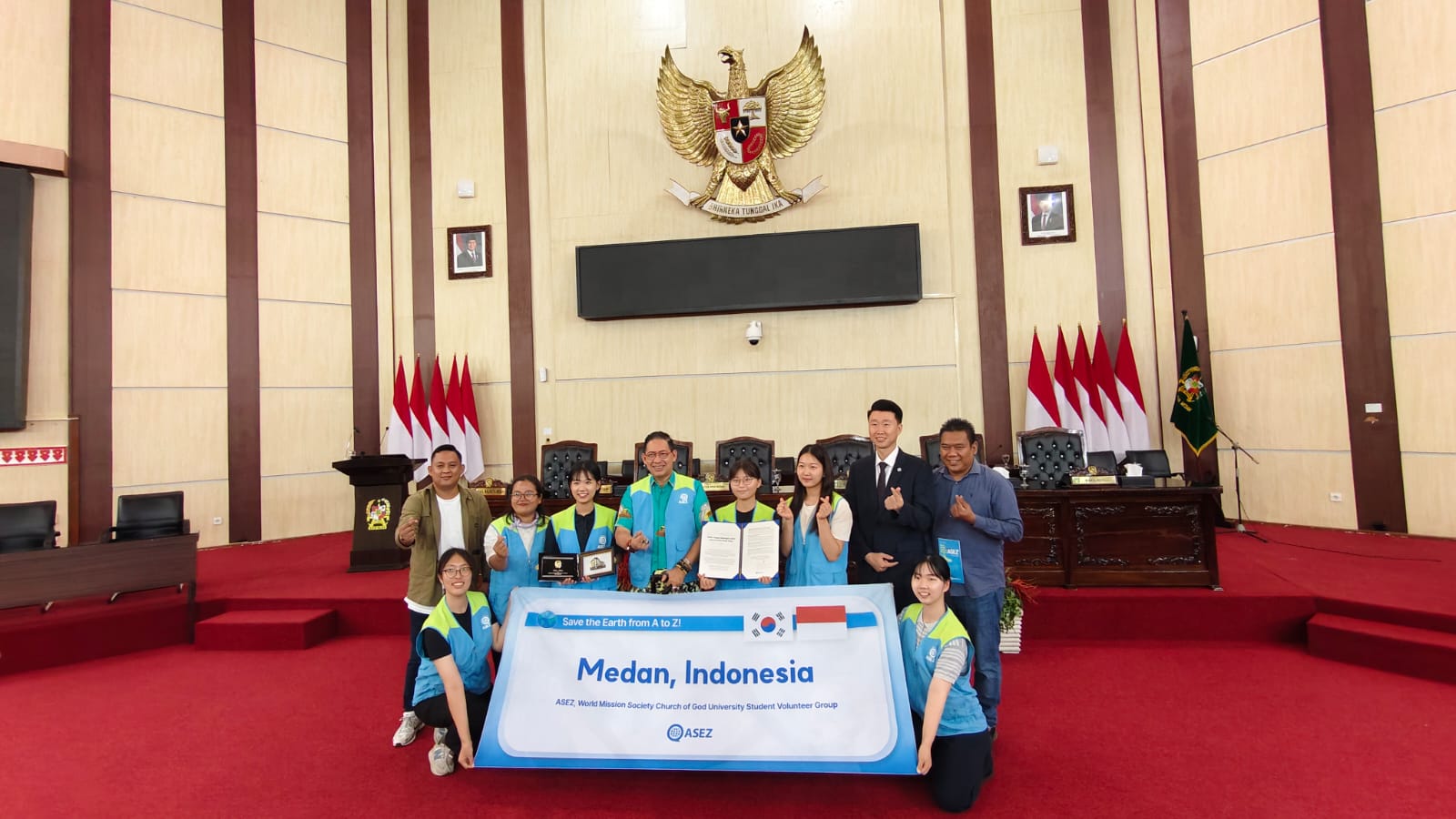 Ketua DPRD Medan Apresiasi Kegiatan Sosial Mahasiswa ASEZ dari Korea Selatan