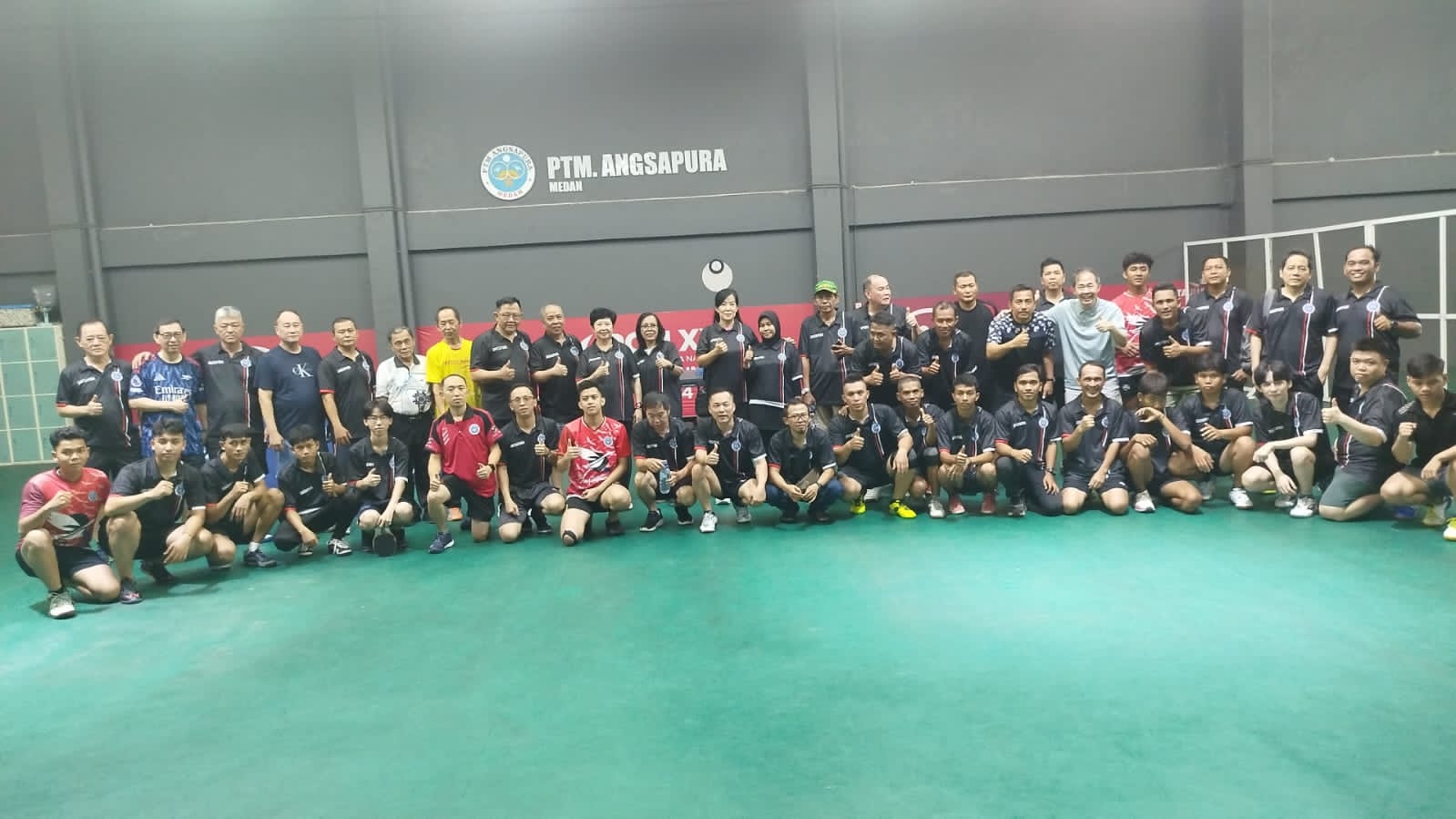 Angsapura Navy Juarai Turnamen Tenis Meja Angsapura Cup HUT RI Ke 80