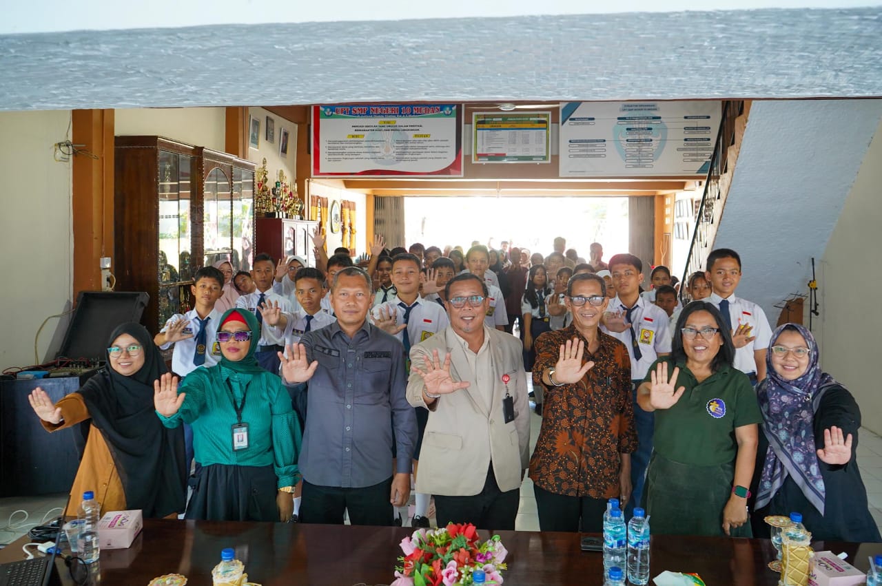 Pemko Sosialisasikan Anti Perundungan di SMPN 10 Medan