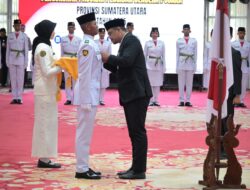 Sambut HUT RI Ke 80, Bobby Nasution Kukuhkan Paskibraka Sumut 2025